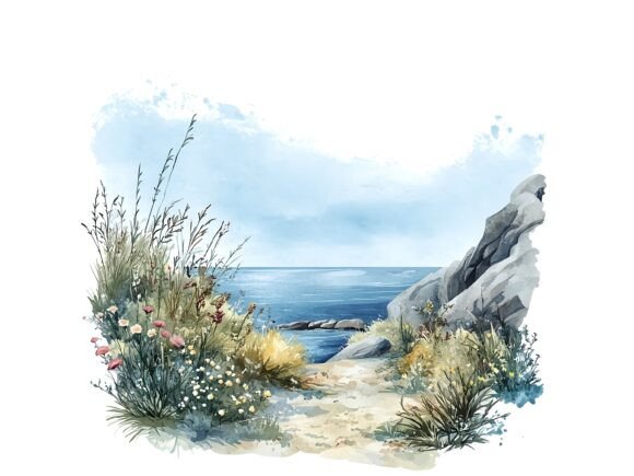 Download 10 Seaside Nature Landscape Clipart - Seaside Collection