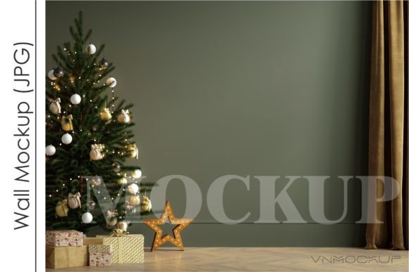 Download Christmas Blank Wall Mockup - Blank Collection