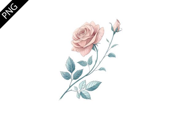 Download Pink Rose Illustration PNG - Rose illustration png Collection