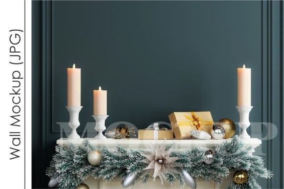 Download Christmas Blank Wall Mockup, Wall Mockup - Blank Collection