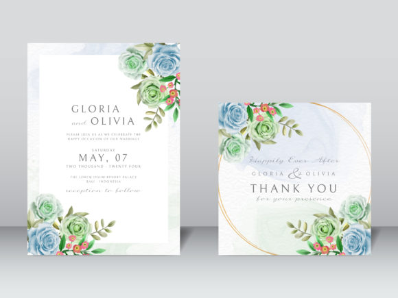 Download Elegant Wedding Invitation Floral Design - Premium Bundle