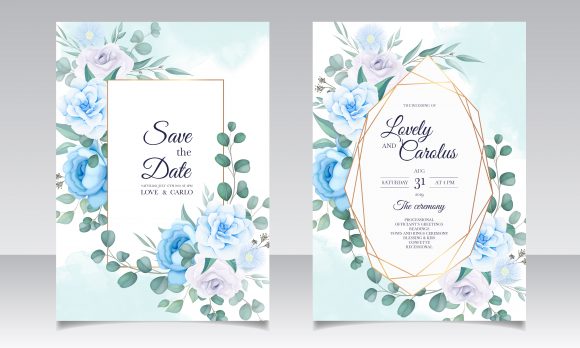 Download Vintage Wedding Invitation Floral Design - Premium Resources