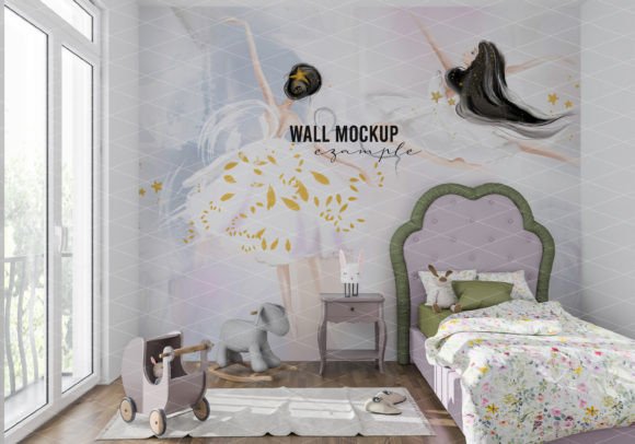 Download Wall Mockup Wallpaper Mockup Kids Room - Mockup kids Collection