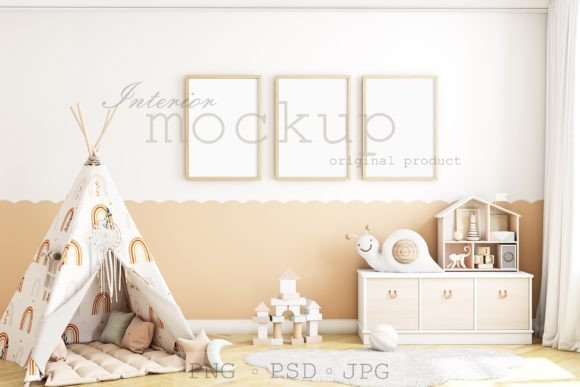 Download Frame Mockup Kids - 808 - Mockup kids Collection