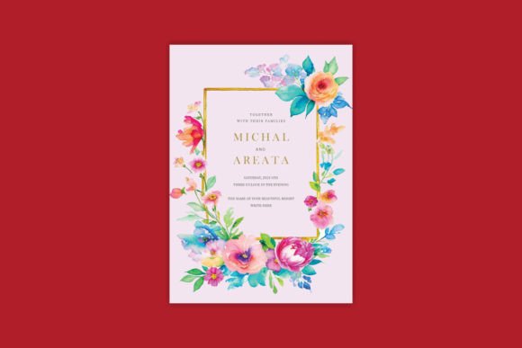 Download Wedding Invitation Floral Design - Premium Bundle