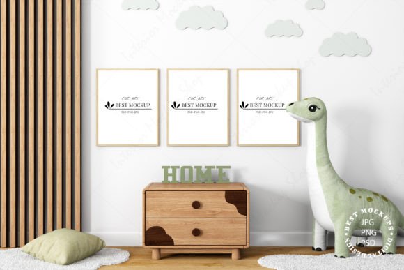 Download Frame Mockup Kids Room Interior - Mockup kids Collection