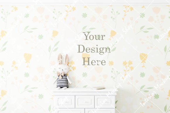 Download Blank Wall Mockup Kids for Frame, JPG - Mockup kids Collection