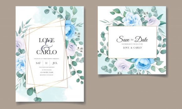 Download Vintage Wedding Invitation Floral Design - Premium Resources