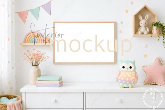 Download Frame Mockup Kids - 595 - Mockup kids Collection