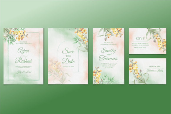 Download Elegant Wedding Invitation Floral Design - Premium Bundle