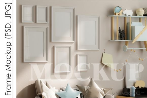 Download Frame Mockup Kids Room, Nursery Frame - Mockup kids Collection